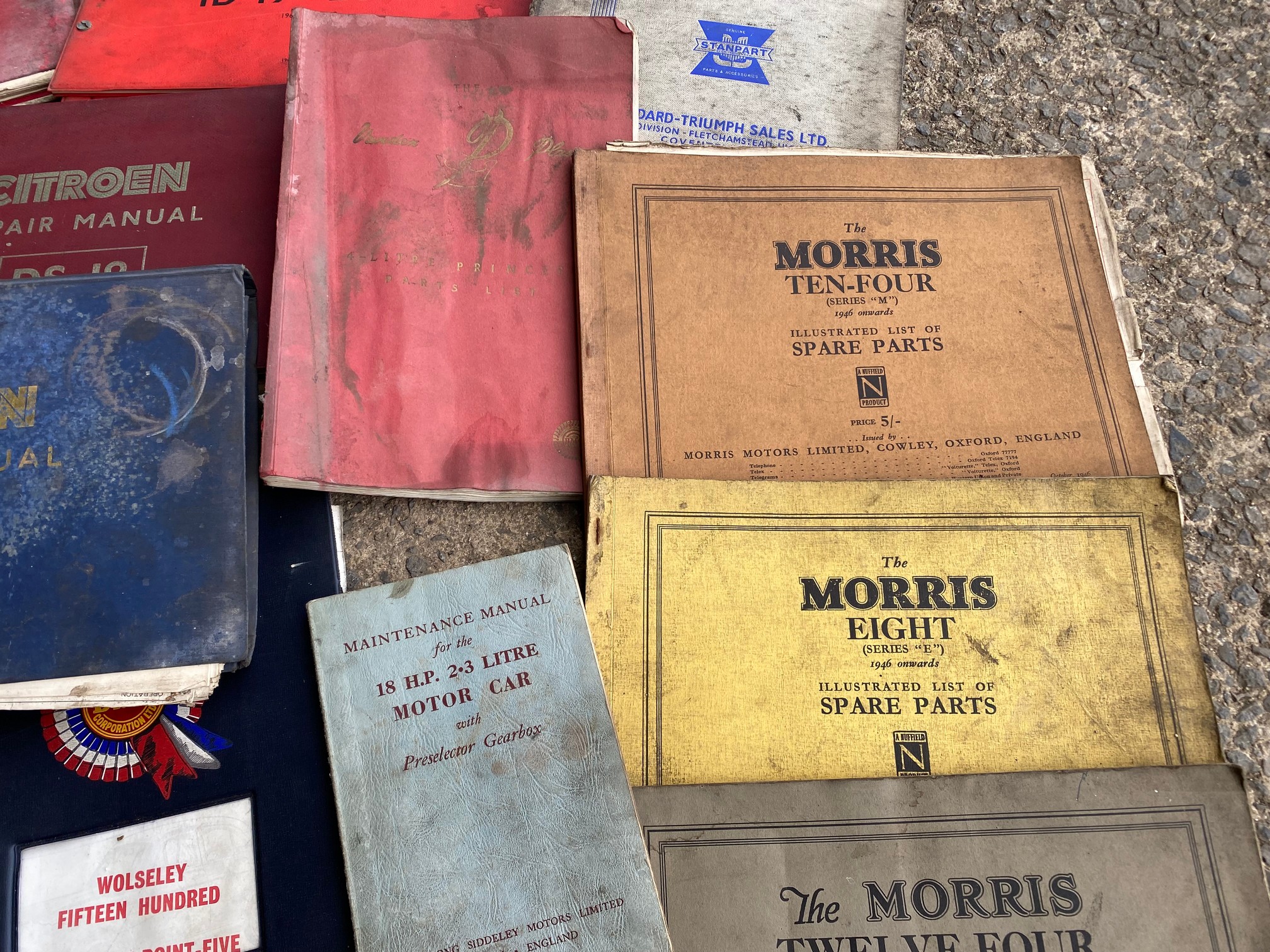 A quantity of workshop manuals, repair manuals, spare parts lists etc. including pre-war Morris. - Image 4 of 5