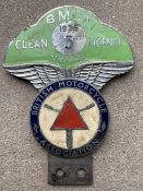 A British Motorcycle Association car badge for five years with a clean licence, 1936.