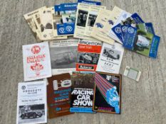 A selection of programmes, some 1960s, mostly later.