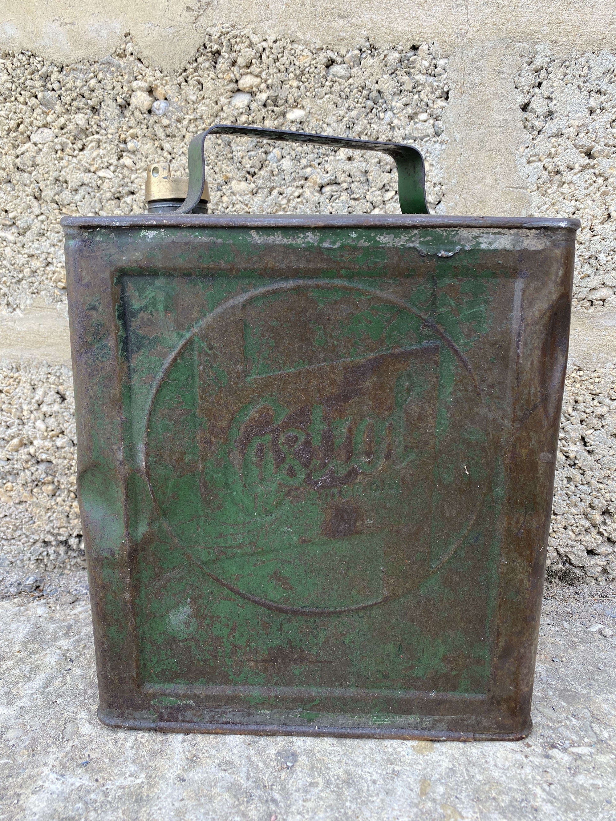 A Castrol Motor Oil two gallon can with a BP brass cap. - Image 2 of 4