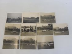 Ten Mercedes-Benz racing photographs, circa 1950s.