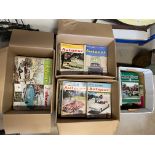 A large collection in three boxes of Autocar magazines, 1961, 1962 and parts of 1963 and 1964,