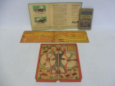 A Bacon's Cycling and Motoring cloth map of the Sheffield District, an Argyll Cars sales booklet and
