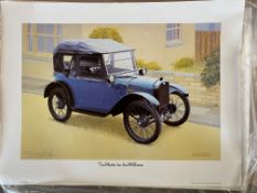 Ten copies of the Stanley Edge print 'The Motor for the Millions', depicting the Austin 7 Pramhood