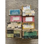 A collection of boxed sets of pistons including 6-cylinder Bedford, n.o.s., BMW, Mini Mk. II Elf,