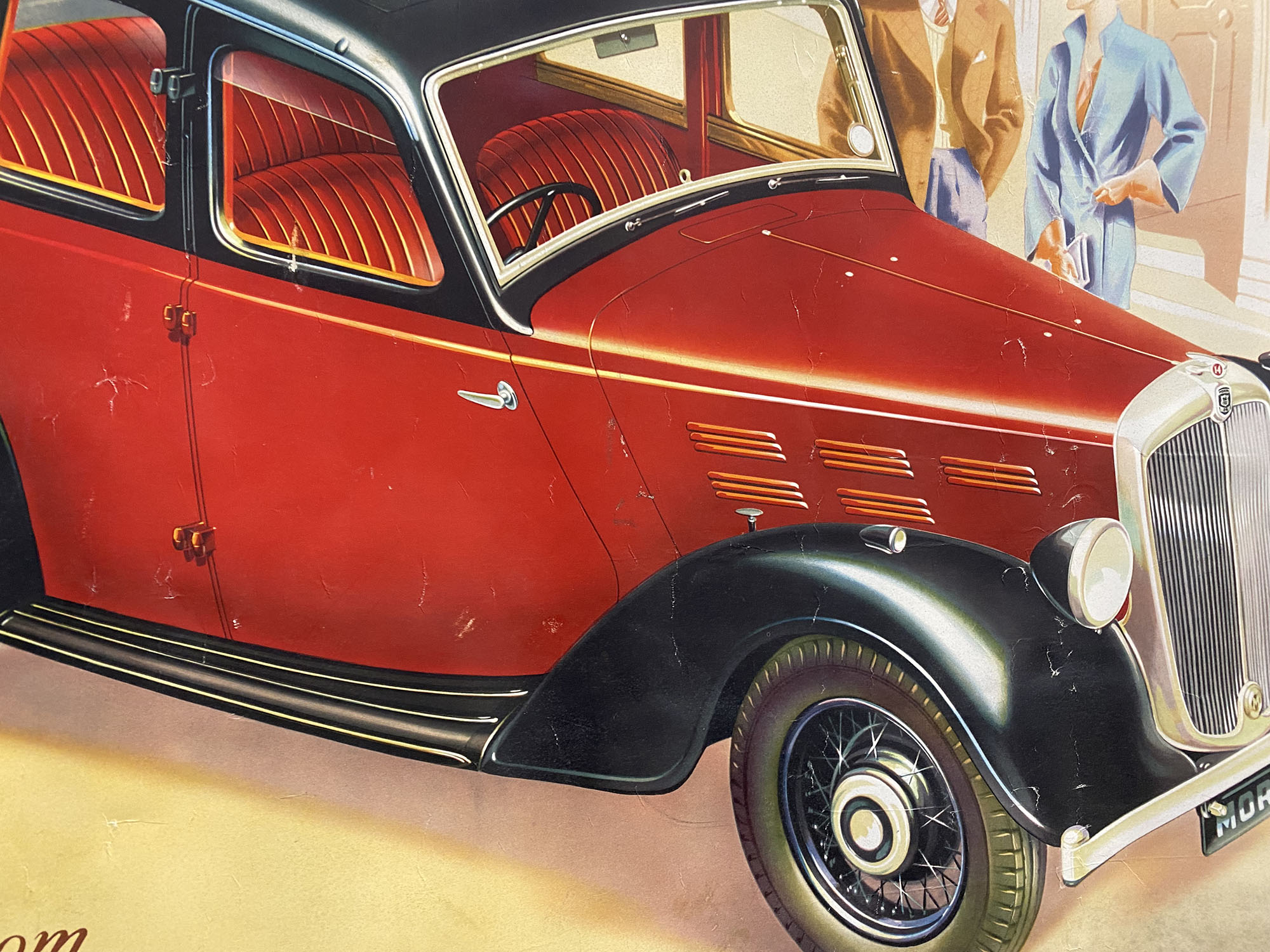 A Morris Fourteen Six colour advertisement. - Image 3 of 3