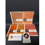 Five Vauxhall Series FB Service Training Manuals, a BMC Passport to Service for a Midget and