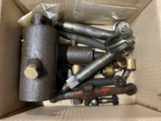 A small box of Alvis steering parts, presumed 12/50.