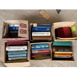 Six boxes of assorted workshop manuals, retail price lists, including Brown Brothers etc.
