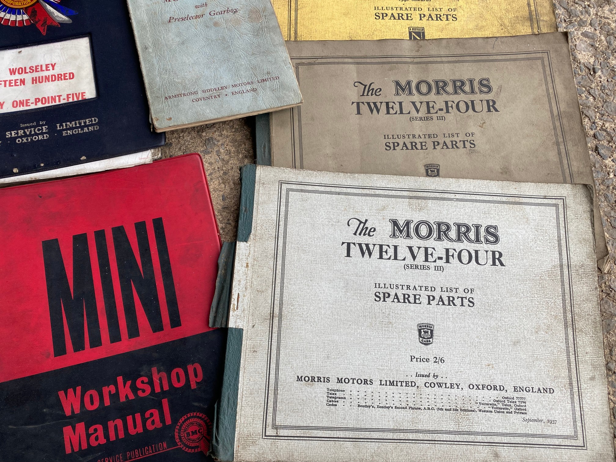 A quantity of workshop manuals, repair manuals, spare parts lists etc. including pre-war Morris. - Image 3 of 5