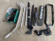 A selection of Ford Ranger B1 Turbo parts, circa 2019, comprising bull bar, front strut and springs,
