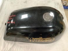 A Norton Dominator wideline fuel tank.