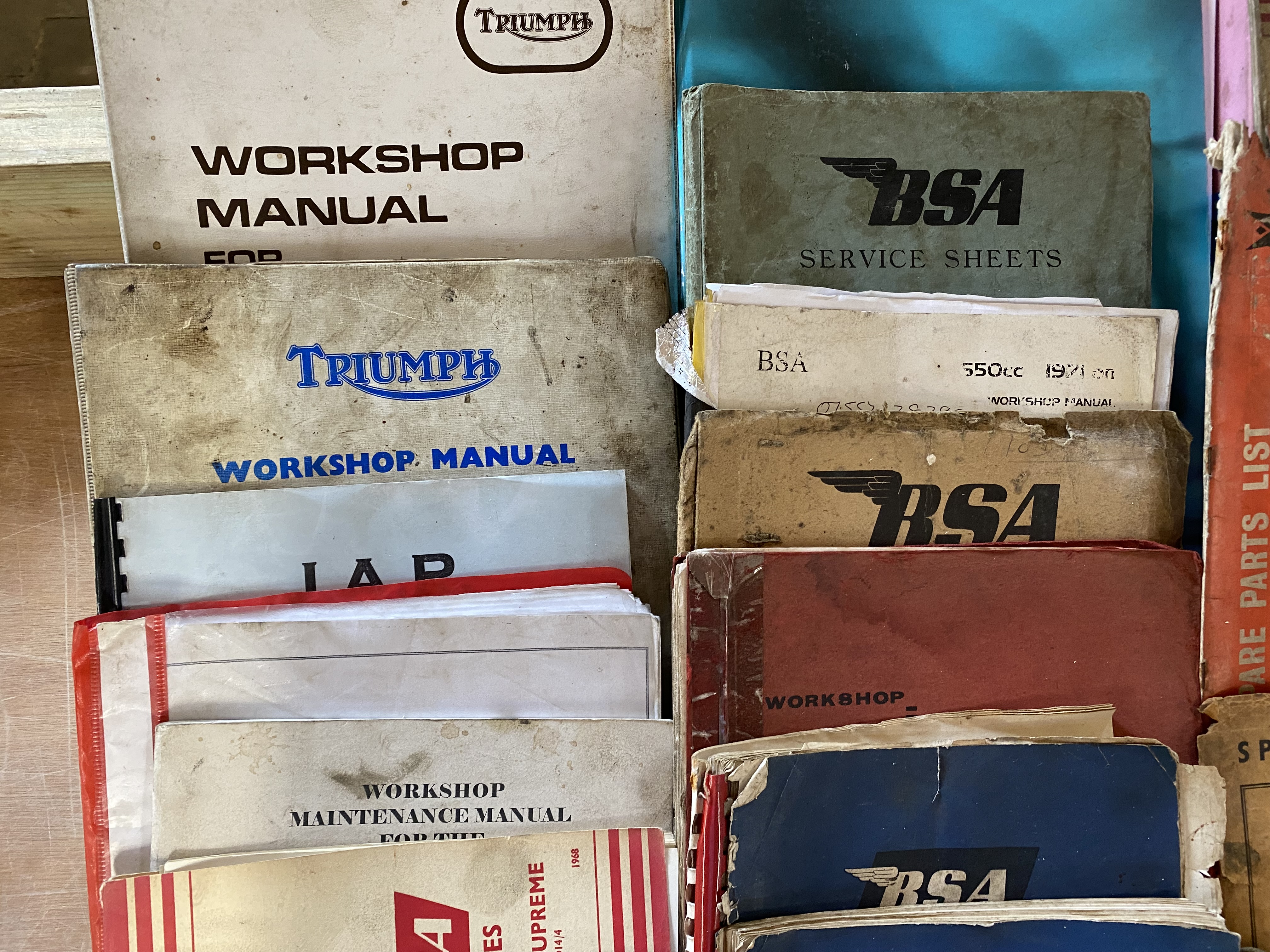 A selection of original workshop manuals and spare parts lists for various marques - Image 3 of 4