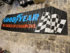 A Goodyear 'The Choice of Champions' banner, 143 x 36 1/2".