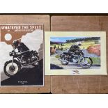 Two reproduction advertisements, one for Percival motorcycle jackets.