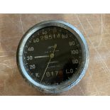 A Smiths 0-120mph chromometric speedometer.