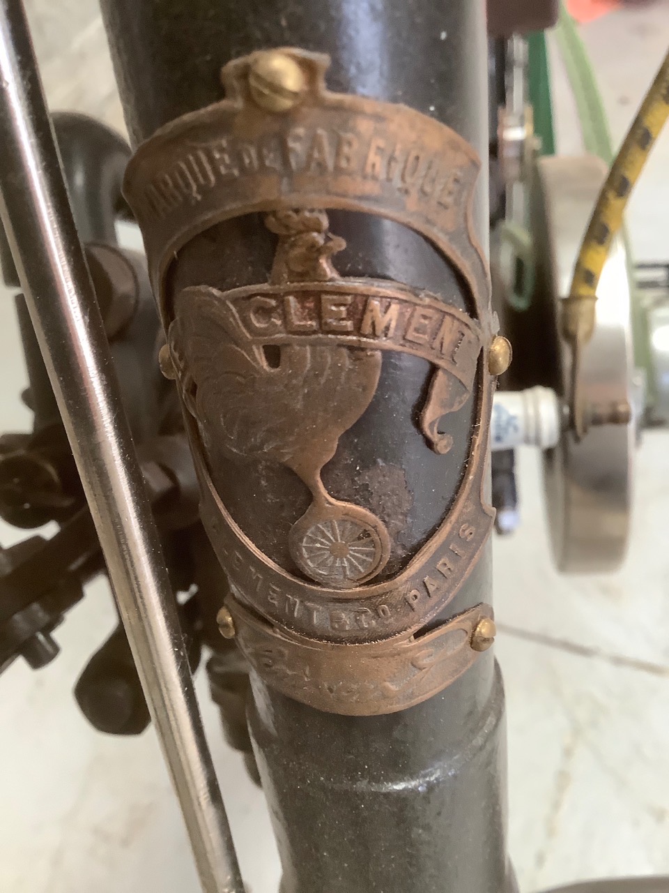 1902 Clement Autocycle Reg. no. BF 8328 Frame no. 284506 Engine no. LM 759 - Image 4 of 12