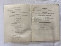 An A.C.U. Six Days Reliability Trial Official Programme, August 29th to Sept. 5th 1923.