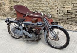 1911 Clyno 646cc V-Twin Combination Reg. no. BS 9985 Frame no. 2030 Engine no. 2030