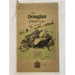 A rare and early Douglas Programme brochure for 1921 featuring models including the 2 3/4hp & 4hp