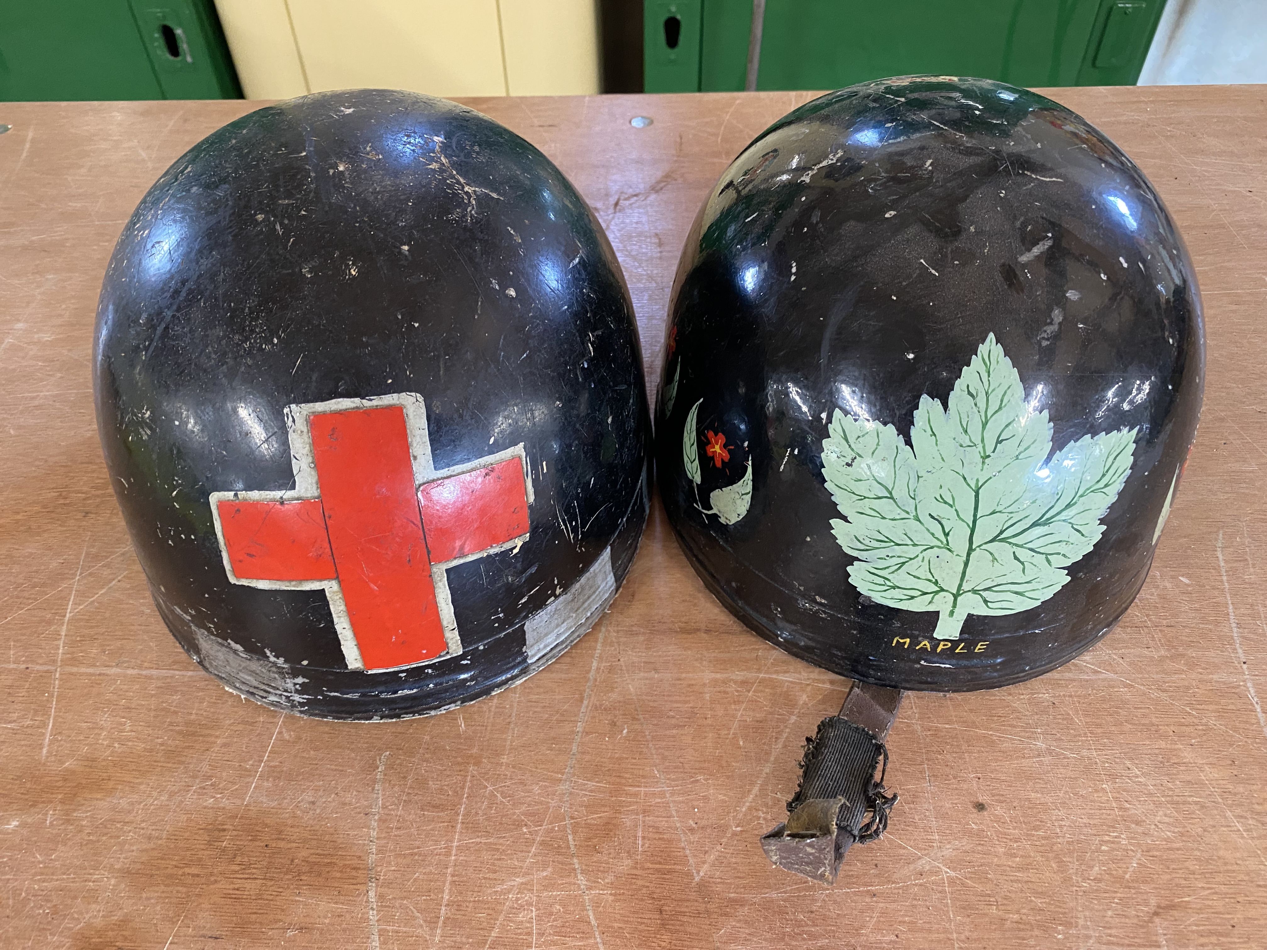 Two Everoak pudding basin helmets.