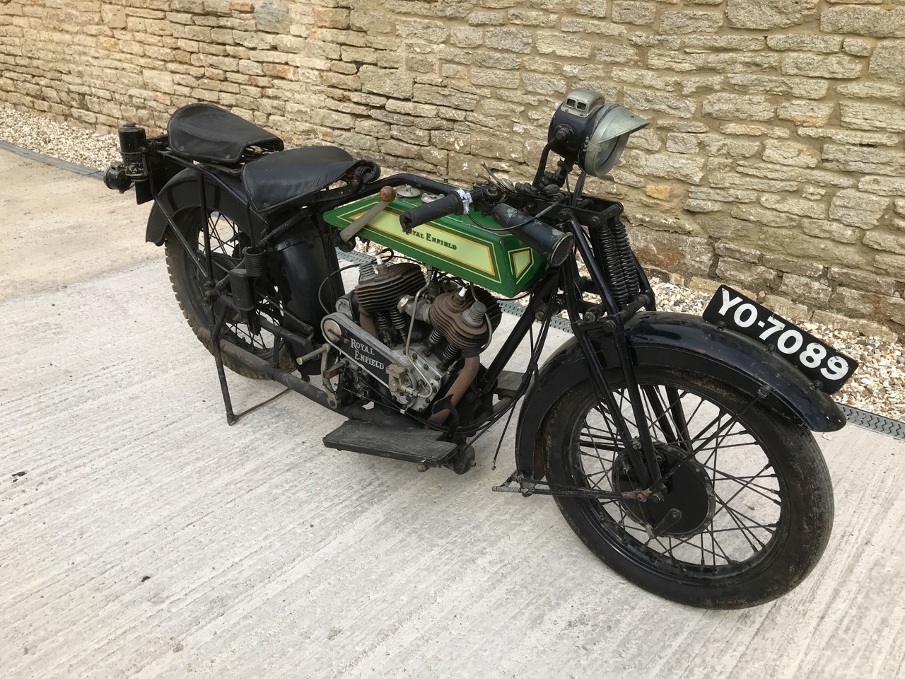 1926 Royal Enfield 182 Sports Combination 976cc V Twin Reg. no. YO 7089 Frame no. 590689 - Image 3 of 9