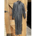 A circa 1960s/1970s one piece racing leathers, size 34, would suit Goodwood Revival