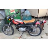 1975 Kawasaki G-5C 100 Dual Sport Twin Shock in Candy Red Reg. no. Not registered