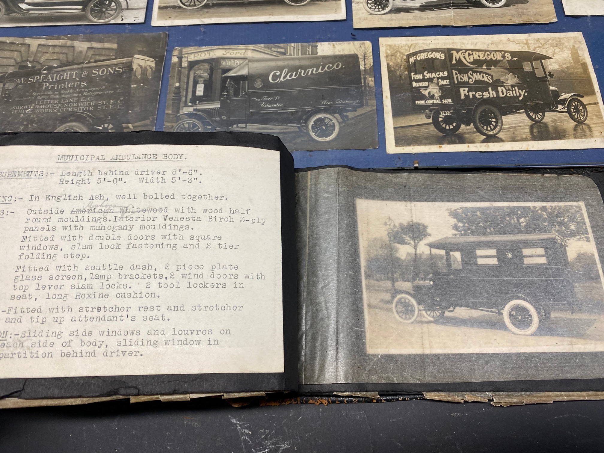 A collection of early black and white postcards and photographs of mainly Model T Fords, some in - Image 3 of 5