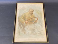 A framed and glazed coloured print by Faustin titled 'The Advanced Australian' depicting Charles