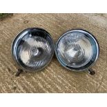 A pair of Rotax LBD 165 headlamps, approx. 9 3/4" diameter.