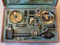 A cased travelling magneto repair kit.