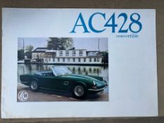 An AC428 Convertible sales brochure.