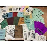 A box of assorted Morgan, Brough Superior and other handbooks etc.