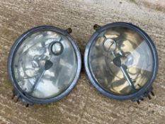 A good large pair of Marchal headlamps, approx. 11 1/4" diameter.