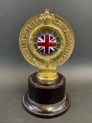 An RAC Associate car badge with good enamel centre by Collins of London, no. N31592