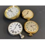 Four good quality car clocks including Waltham.