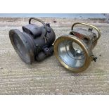 A pair of Lucas King of The Road Duplex self-generating brass lamps to suit a large Edwardian car.