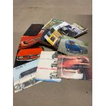 A quantity of mixed ephemera including Alfa Romeo and Maserati sales brochures.