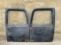 A pair of Morris Marina rear van doors.