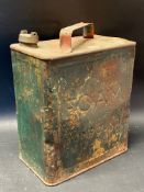 A Foam Compound two gallon petrol can with RAF stencilling to the verso, the can made by Valor and