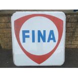 A large Fina perspex lightbox front panel, 53 x 56".