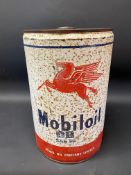 A Mobiloil BB Grade five gallon drum.