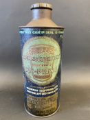 A Duckham's Morrisol 'Sirrom' XS-Press cylindrical quart can.