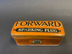 A rare Forward spark plug tin, in excellent condition, with original contents.