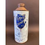 A rarely seen Royal Snowdrift Anti-Freeze cylindrical quart can.