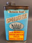 A Speedwell quart can in good condition.