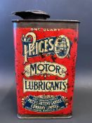 A Price's Motor Lubricants quart rectangular can.