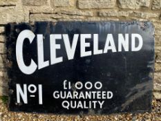 A Cleveland rectangular enamel sign, 48 x 30".