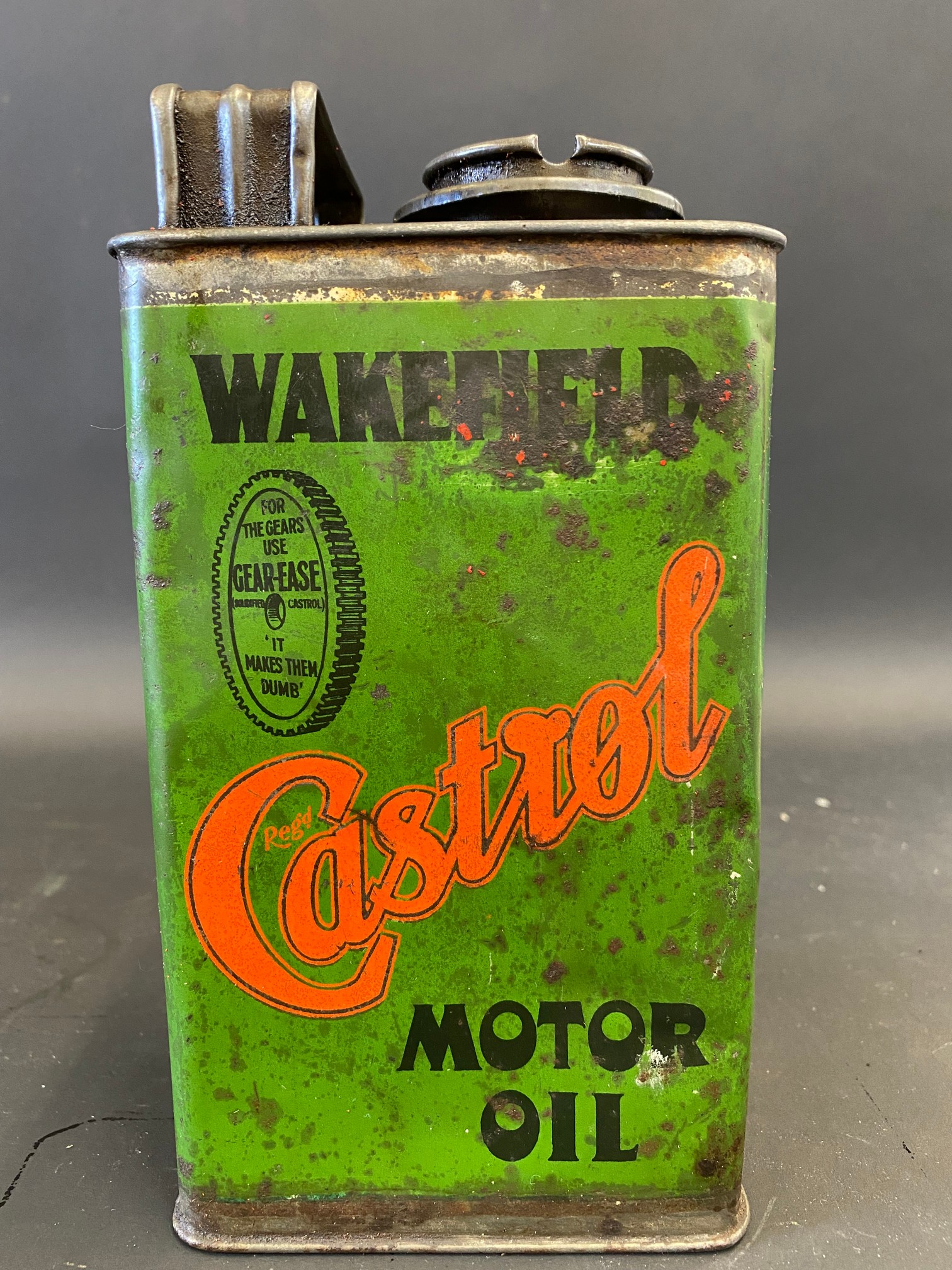 A Wakefield Castrol Gear-Ease Motor Oil rectangular quart can. - Image 3 of 6